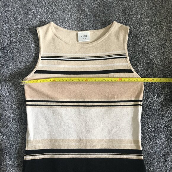 NEXT Women's Beige Black Tank Top size small - Picture 5 of 5